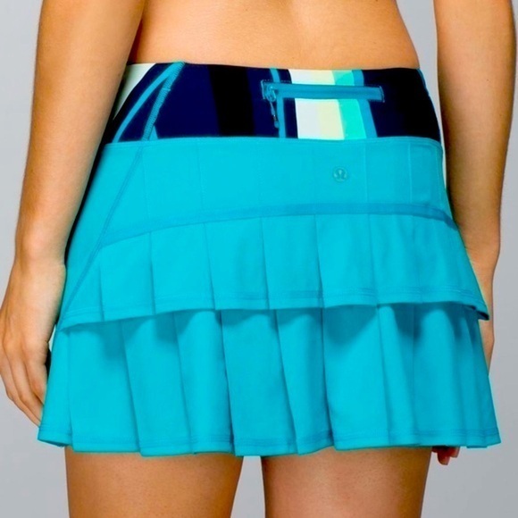 Lululemon Run: Pace Setter Skirt Teal Blue Green EUC no signs of wear - Picture 1 of 6